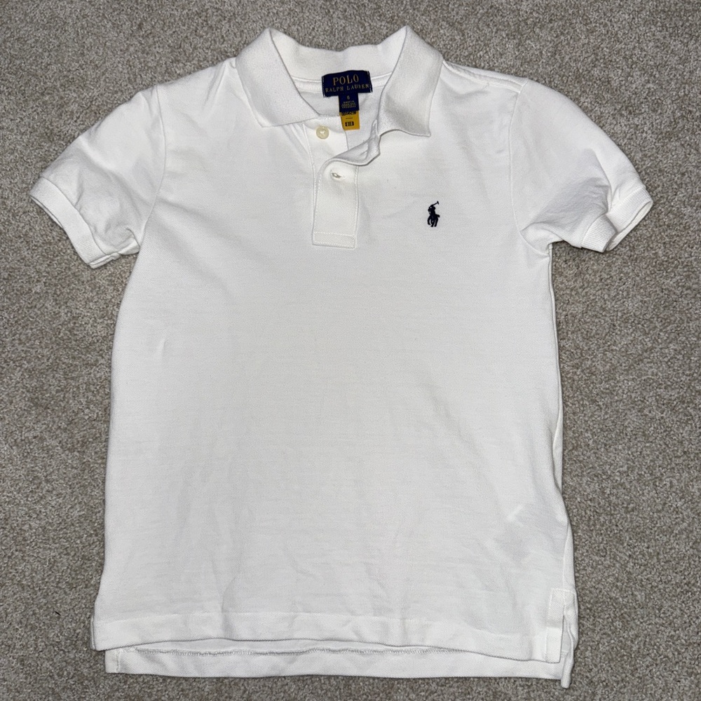 Kids Polo Ralph Lauren White Polo Shirt